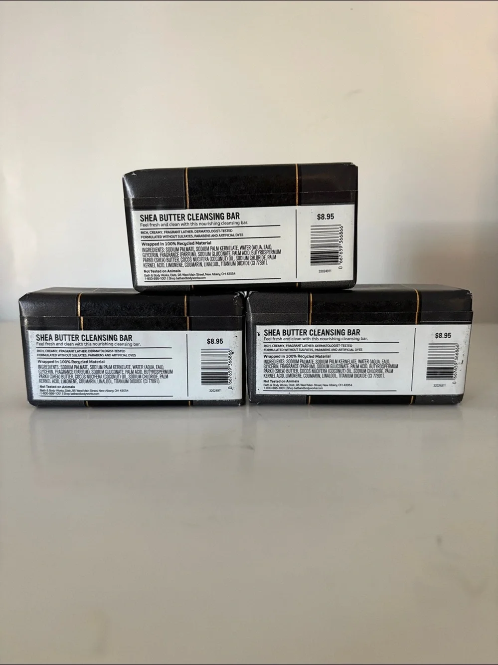 Bath & Body Work Men’s Noir Shea Butter Cleansing Bar X3